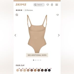 SKIMS SEAMLESS SCULPT OPEN BUST THONG BODYSUIT